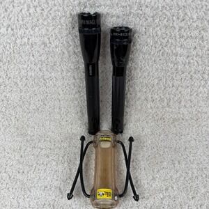 Maglite Mini LED Pro & Maglite Mini Flashlight Bundle with Nite Ize Stand Black
